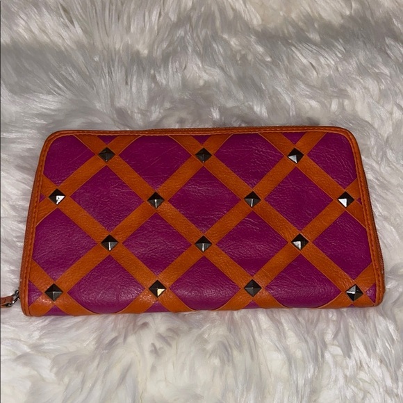 Jessica Simpson Handbags - Jessica Simpson clutch pink and orange wallet